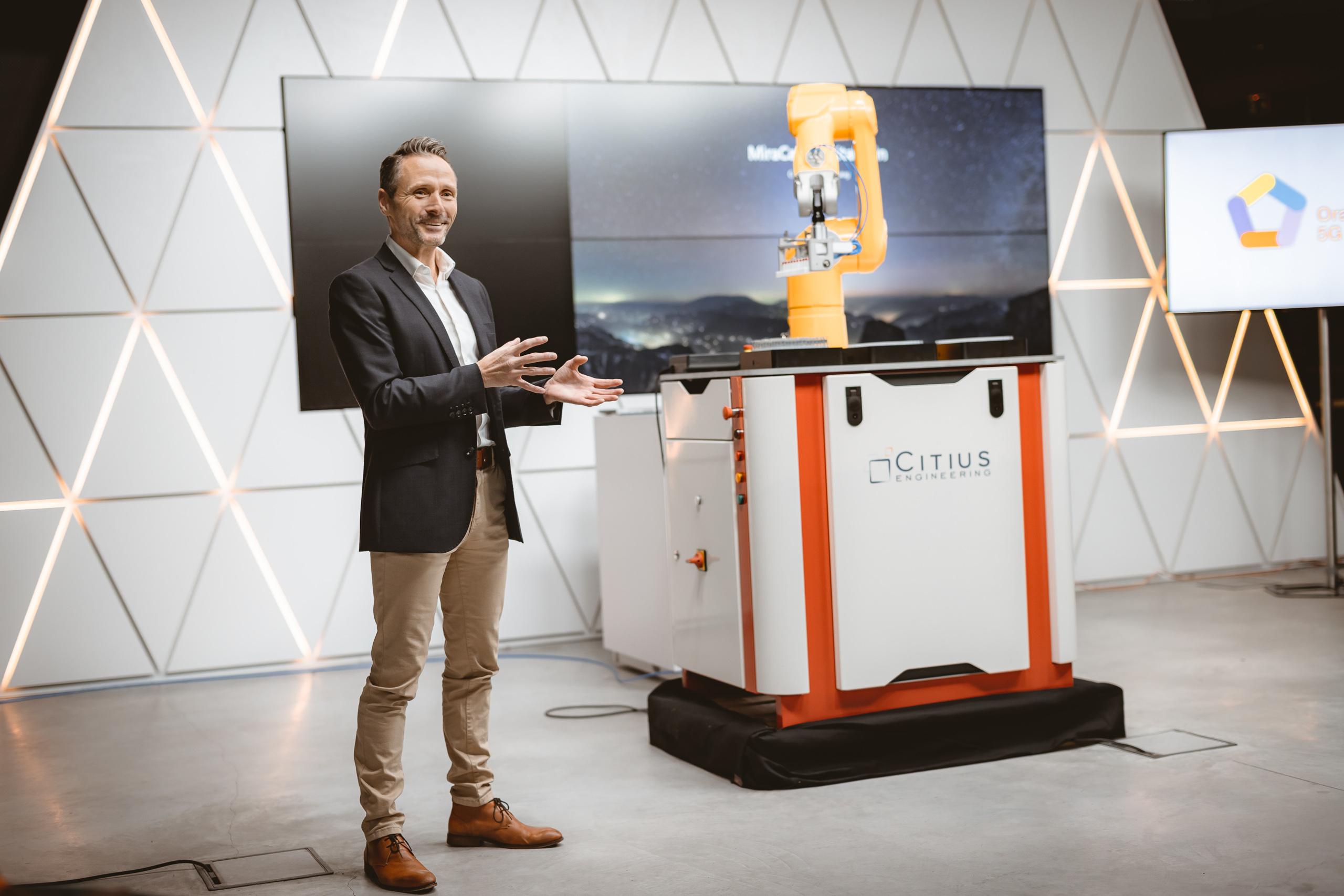 Presentatie van 5G Lab van Orange in Liège 